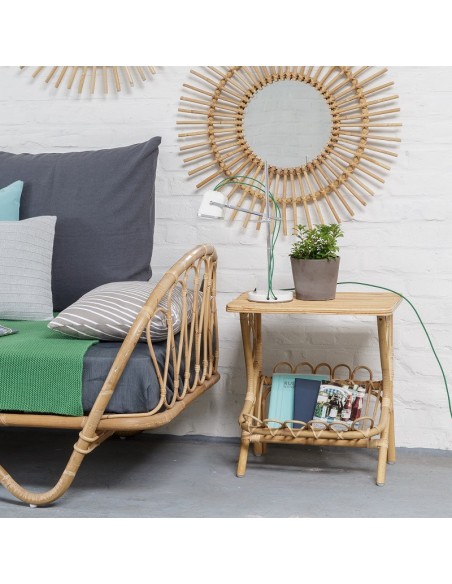 Chevet en rotin vintage Lydie