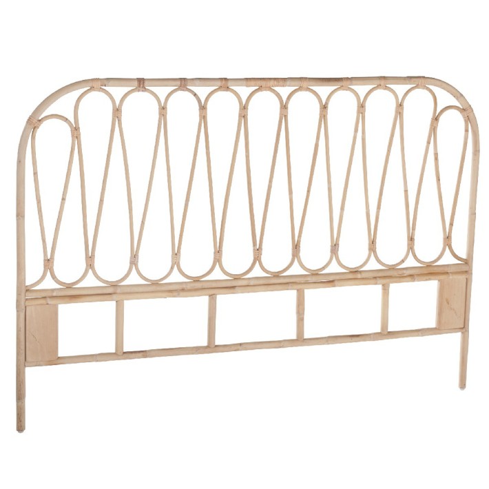 Tête de lit rotin vintage Volutes pour lit de 140 ou 160 cm