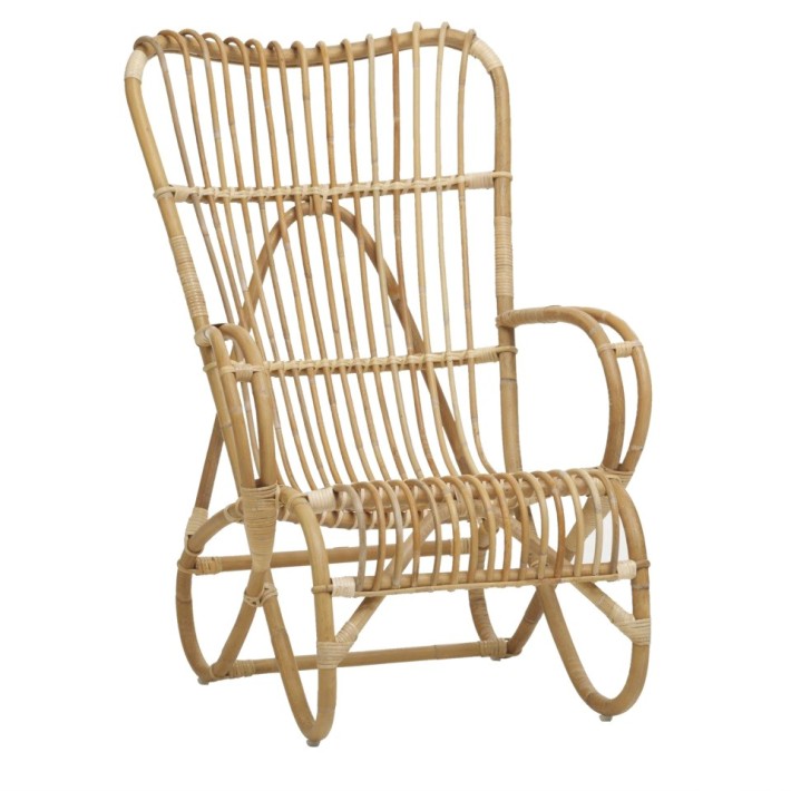 Marlene rattan highback armchair from KOK MAISON