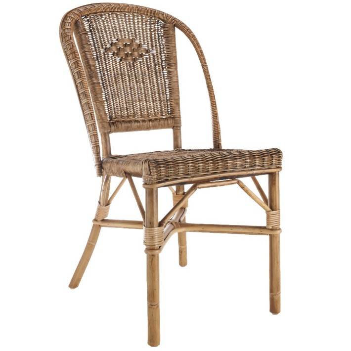 Chaise en rotin naturel tressé Albertine