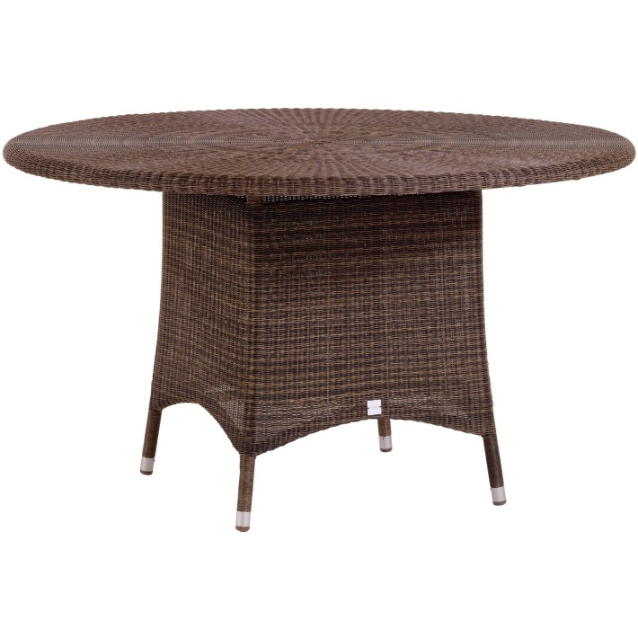 Table de jardin poivre Cigale diam. 130