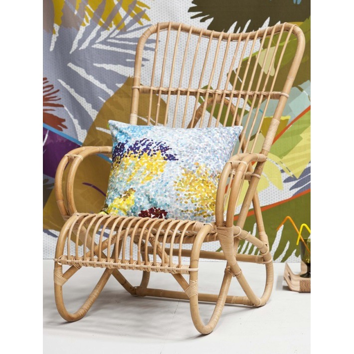 Marlene rattan highback armchair from KOK MAISON