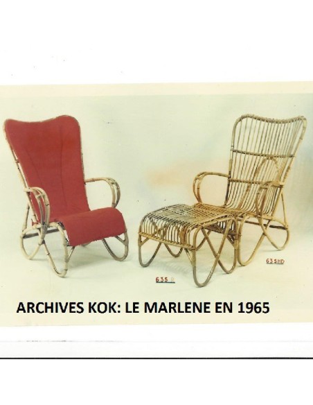 Marlene rattan highback armchair from KOK MAISON