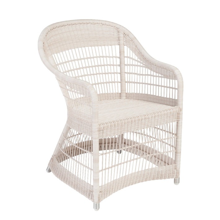 Zenith outdoor armchair in Galet resin