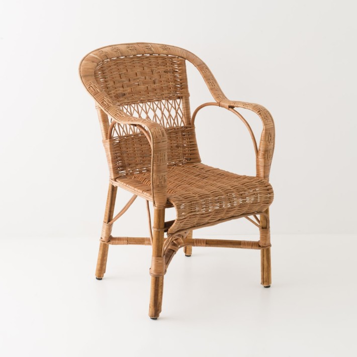 Antonin wicker armchair without cushion