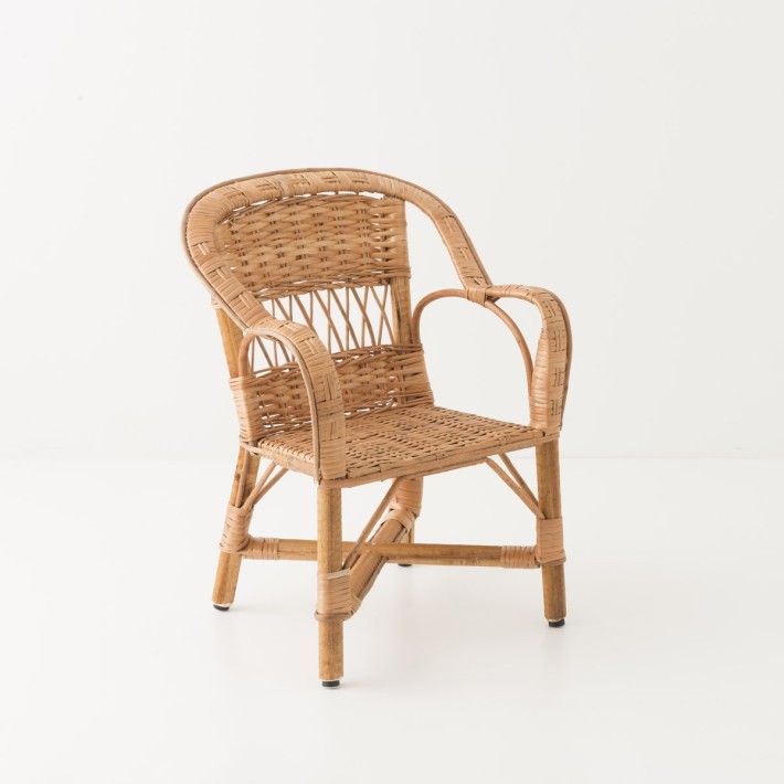 Antonin wicker armchair without cushion