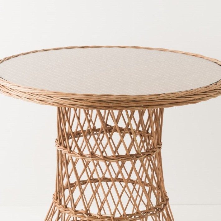 Antonin wicker armchair without cushion