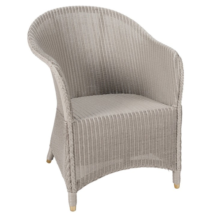 Fauteuil Lloyd Loom Sidonie blanc de chez KOK MAISON