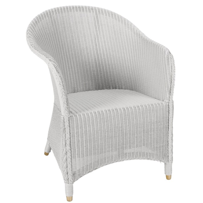 Fauteuil Lloyd Loom Sidonie blanc de chez KOK MAISON