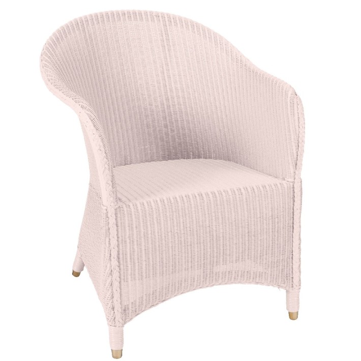 Fauteuil Lloyd Loom Sidonie blanc de chez KOK MAISON