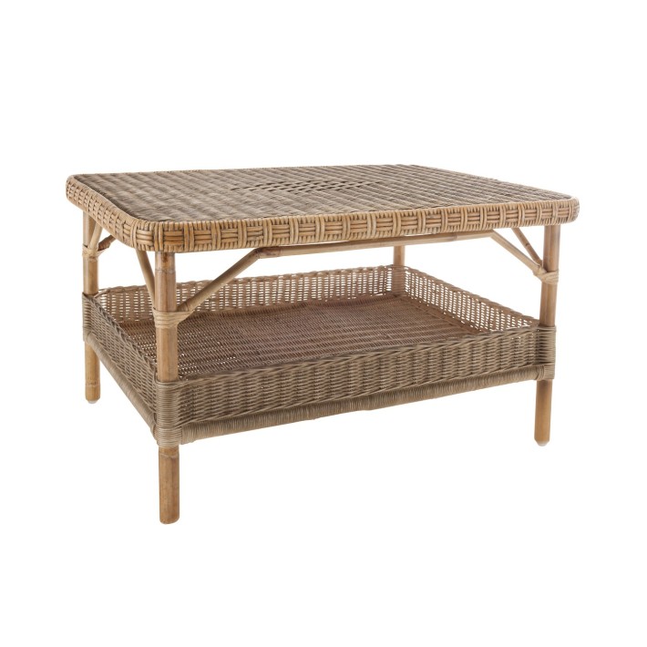 Nanatucket rattan coffee table rectangular