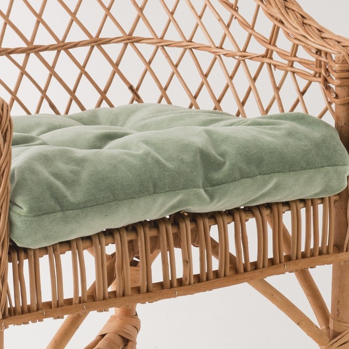 Antonin wicker armchair without cushion