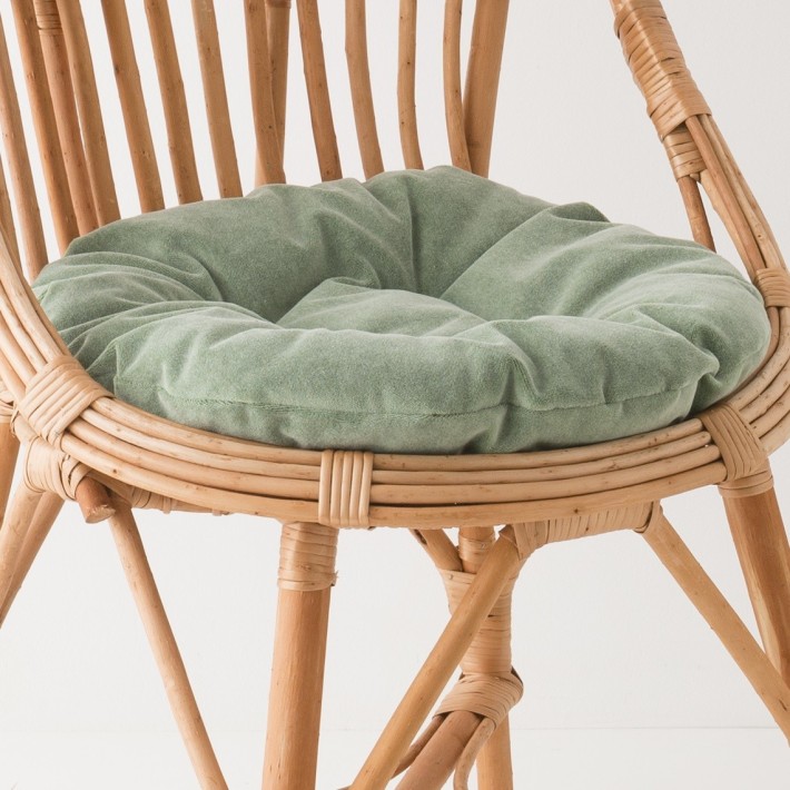 Antonin wicker armchair without cushion