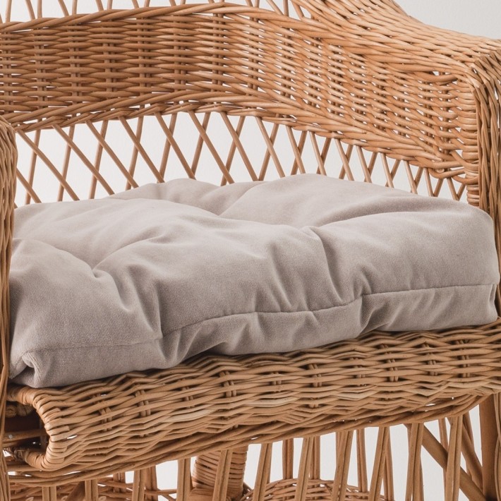 Antonin wicker armchair without cushion