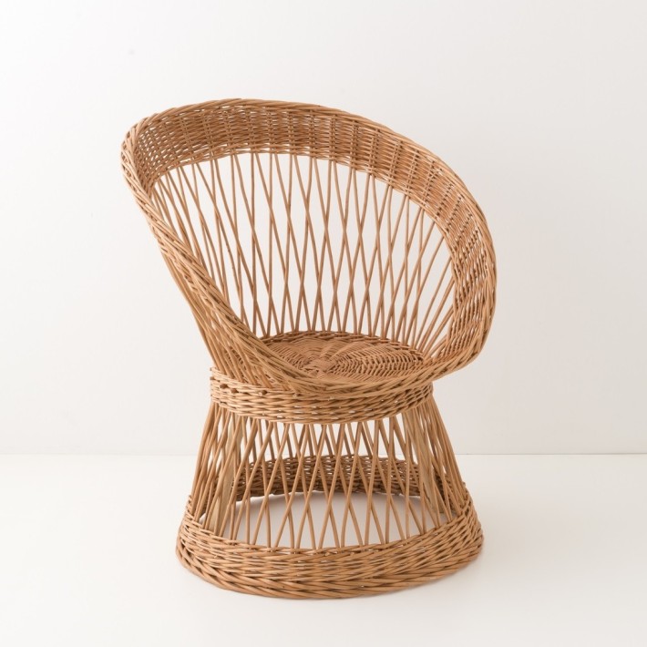 Bianka wicker armchair without cushion