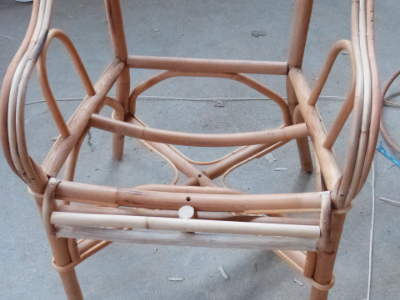 rattan armchair structure