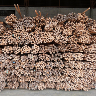 stacks of rattan ready to be curved